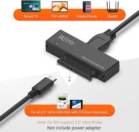 img 3 attached to Адаптер WEme SATA на USB C для 2,5-дюймового SATA I II III HDD/SSD, UASP поддерживается - совместим с WD, Seagate, Toshiba, MacBook, ноутбуками Type-C и другими