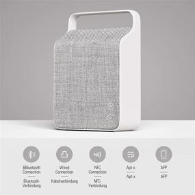 img 3 attached to 🔊 Vifa Oslo Bluetooth Speaker - Nordic Design, Perfect Portable Wireless Speaker with Smart APP - Compact Rechargeable Hi-Resolution Bluetooth Portable Speaker - Pebble Grey