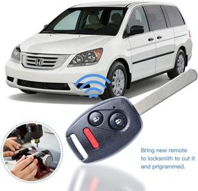 img 3 attached to 🔑 Car Remote Control Keyless Entry Ignition Chip Key for 2005-2010 Honda Odyssey/2006-2014 Ridgeline (OUCG8D-380H-A) - 1Pack