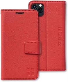 img 4 attached to SafeSleeve EMF Protection Anti Radiation IPhone Case: IPhone 11 Pro RFID EMF Blocking Wallet Cell Phone Case (Red)