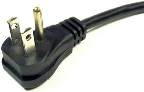 img 3 attached to 18 AWG Universal TV Flat Panel Power Cord - Philmore Right Angle, 1.5Ft - NEMA 5-15P to IEC Socket