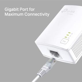 img 4 attached to 🔌 TP-Link AV1000 Powerline Starter Kit (TL-PA7017 KIT) - Gigabit Port, Plug&amp;Play, Nano Size: Ideal for Smart TV, Online Gaming - Renewed+
