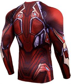 img 2 attached to Fashion Graphic Superhero Compression Workouts Boys' Clothing and Tops, Tees & Shirts