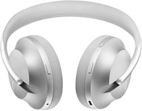 img 1 attached to 🎧 Беспроводные наушники Bose с шумоподавлением 700 - наушники с Bluetooth накладного типа с интегрированным микрофоном для четких звонков и управления через Alexa, изящный дизайн Luxe серебристого цвета.