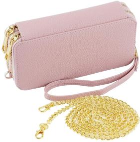 img 4 attached to HAWEE Wristlet Clutch Shoulder Chanels