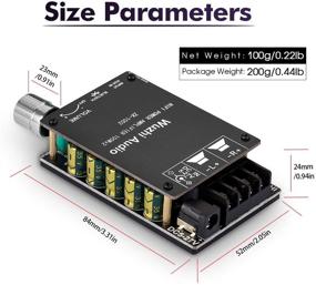 img 2 attached to 🔉 Hi-Fi Stereo Audio Amp: 200W Bluetooth 5.0 Power Amplifier for Home, Desktop, Car Speaker- DC8-24V