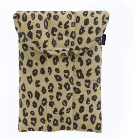 img 1 attached to 👜 Baggu Puffy Tablet Sleeve - Ripstop Nylon 8 Inch Electronics Sleeve in Honey Leopard