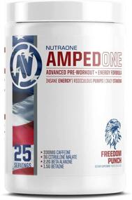 img 3 attached to 💪 AmpedOne: High Energy Pre Workout Powder for Men and Women by NutraOne – Fuel Your Workout with Increased Focus and Energy (Freedom Punch Flavour - 25 Servings)