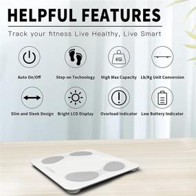 img 2 attached to 📏 Get Accurate Body Measurements with HARISON Digital Bathroom Scale - Smart BMI, Body Fat and Wireless Bluetooth Connectivity