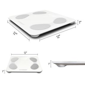 img 1 attached to 📏 Get Accurate Body Measurements with HARISON Digital Bathroom Scale - Smart BMI, Body Fat and Wireless Bluetooth Connectivity