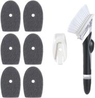 🧽 vrupinze dish wand: durable dish cleaning set with 6 replacement sponges - pot & sink kitchen scrubber with soap dispenser logo