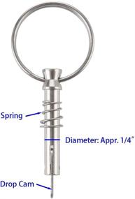 img 2 attached to Stainless Steel Hardware with Released Diameter Spring