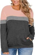 tunic women casual pockets sweatshirts logo