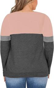 img 2 attached to Tunic Women Casual Pockets Sweatshirts