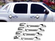 накладки на дверные ручки chrome eloveq: идеально подходят для chevrolet silverado/avalanche/suburban 07-13 и других моделей! логотип
