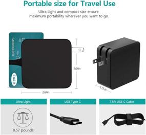 img 1 attached to High-Quality 65W 45W USB-C AC Charger for Lenovo ThinkBook 14 15 13S Series - Type C Laptop Power Supply Adapter Cord