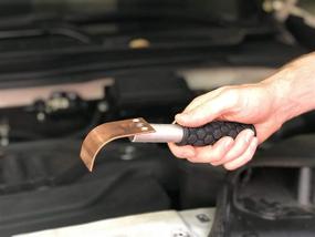 img 1 attached to 🔨 Copper Welding Spoon — Welders Helper Tool Set of 3 Plates: Flat, Curved, and Angle Copper Paddle Backer