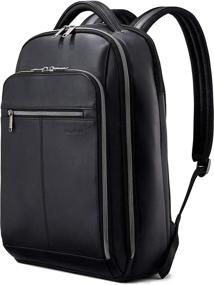 img 4 attached to 🎒 Black Samsonite Classic Leather Backpack, One Size - Enhanced for SEO