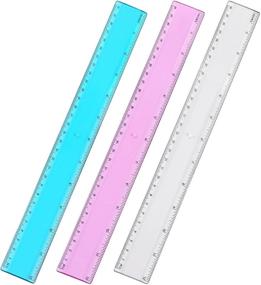 img 4 attached to 📏 Accurate and Versatile Plastic Straight Assorted Measuring Rulers: Essential Tools for Precision Measurements