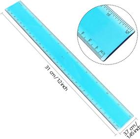 img 3 attached to 📏 Accurate and Versatile Plastic Straight Assorted Measuring Rulers: Essential Tools for Precision Measurements