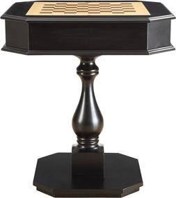 img 1 attached to 🎲 ACME Furniture Acme 82846 Bishop Game Table: Sleek Black One Size Design