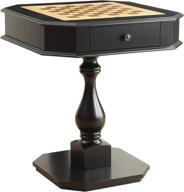 🎲 acme furniture acme 82846 bishop game table: sleek black one size design logo