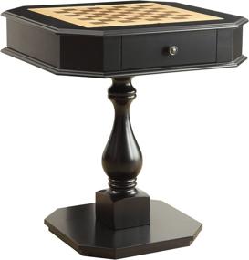 img 4 attached to 🎲 ACME Furniture Acme 82846 Bishop Game Table: Sleek Black One Size Design