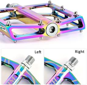 img 1 attached to 🚴 HAIMIM Road Bike Pedals: 9/16 Sealed Bearing, Lightweight Aluminum Alloy Wide Platform Cycling Pedals for BMX/MTB