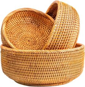 img 4 attached to 📦 Efficient and Stylish Storage Solution: NATURAL NEO Decorative Baskets Storage