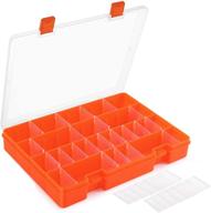 📦 danying plastic organizer box with adjustable dividers - 36 grids storage container for small items and office supplies - ideal for beads, crafts, fishing tackles - inner height: 1.3 inches logo