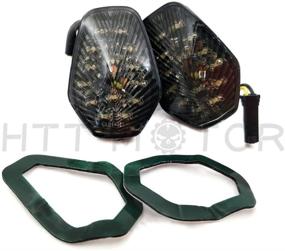 img 3 attached to 🔦 Smoke LED Turn Signal Lights HTTMT MT224-009-SK Compatible with Suzuki GSXR 600 750 1000 2001-2004