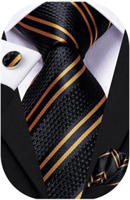 img 4 attached to Dubulle Gold Necktie Hankerchief Cufflinks