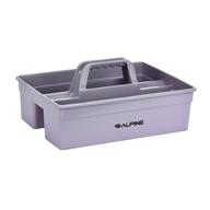 🧼 alpine industries 3-compartment cleaning caddy: premium plastic organizer for bathroom floors & windows (small) logo