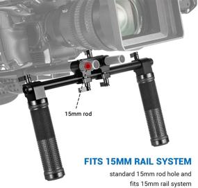 img 3 attached to 📷 SMALLRIG Camera Shoulder Rig 15mm Rod Rail Handle Kit - 998