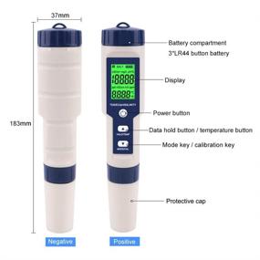 img 1 attached to 🌊 RCYAGO Backlit Salinity Temperature Aquarium Monitor