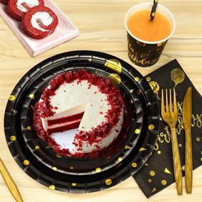 img 1 attached to Premium Gold Disposable Party Dinnerware: 🥇 The Ultimate Solution for Food Service Events