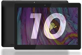 img 3 attached to Гугл-сертифицировший планшет Azpen HD с Android 8.1 Oreo - 10,1 дюйма (черный) + бонусная Bluetooth-клавиатура, чехол и подставка включены (A1046B)