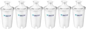 img 1 attached to 🚰 Brita Standard Replacement Filters - BPA Free - 6 Count for Pitchers and Dispensers: Purify Your Water Safely!