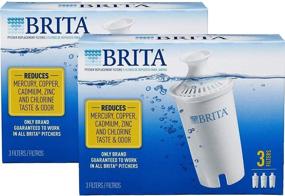 img 2 attached to 🚰 Brita Standard Replacement Filters - BPA Free - 6 Count for Pitchers and Dispensers: Purify Your Water Safely!