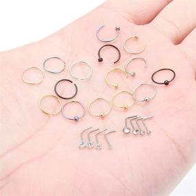 img 2 attached to SCERRING Stainless Cartilage Piercing Jewelry Women's Jewelry