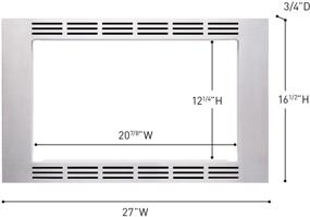 img 2 attached to 🍽️ Panasonic NN-TK621SS Stainless Steel Trim Kit - Perfect Fit for 1.2 cu ft Microwave Ovens – 27-inch