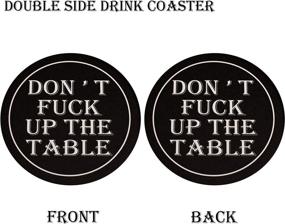 img 1 attached to Funny Coasters Drink Absorbtent Table