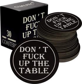 img 3 attached to Funny Coasters Drink Absorbtent Table