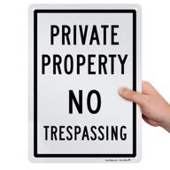 private property no trespassing sign logo