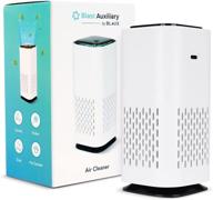 🌬️ blast auxiliary by blaux air cleaner: quiet desktop air purifier for home & small spaces - eliminate smoke odor and pet dander with ionizer & activated charcoal filter logo