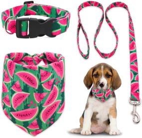 img 4 attached to CiyvoLyeen Watermelon Bandana Puppies Training