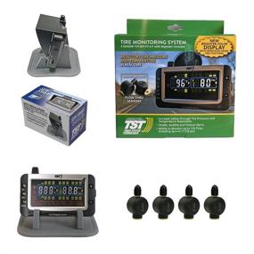 img 4 attached to 🚛 Система для грузовиков Truck System Technologies TST 507 RV TPMS с цветным дисплеем - Ультимативная система мониторинга давления в шинах для дом на колесах, кемперов и прицепов - Комплект из 4 датчиков с течением и солнцезащитный козырек для монитора TST.