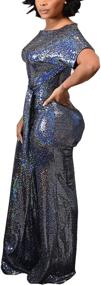 img 3 attached to Lucuna Women's Sequin Metallic Jumpsuit - Trendy Ladies' Apparel