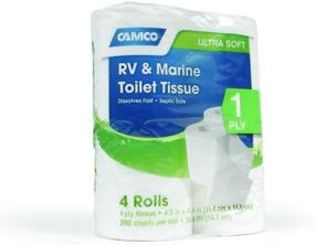 img 1 attached to 🧻 Camco 40276 Toilet Tissue, 4 Rolls - White, Pack of 1