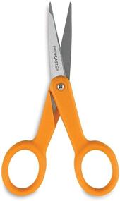 img 1 attached to ✂️ Fiskars 94817797 Micro-Tip Scissors: 5-Inch Orange Blades for Precision Cutting